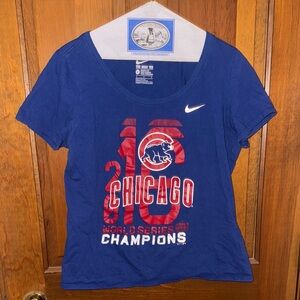 Nike Chicago Cubs World Series Champions Tee - Blue